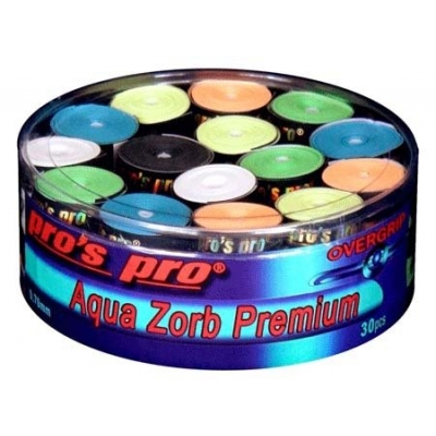 Owijki tenisowe wierzchnie Pro's Pro Aqua Zorb mix 0,70 | opakowanie 30 szt